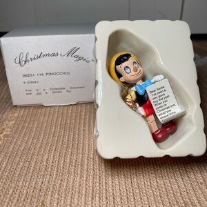 Vintage Grolier Christmas Magic Disney Pinocchio Ornament